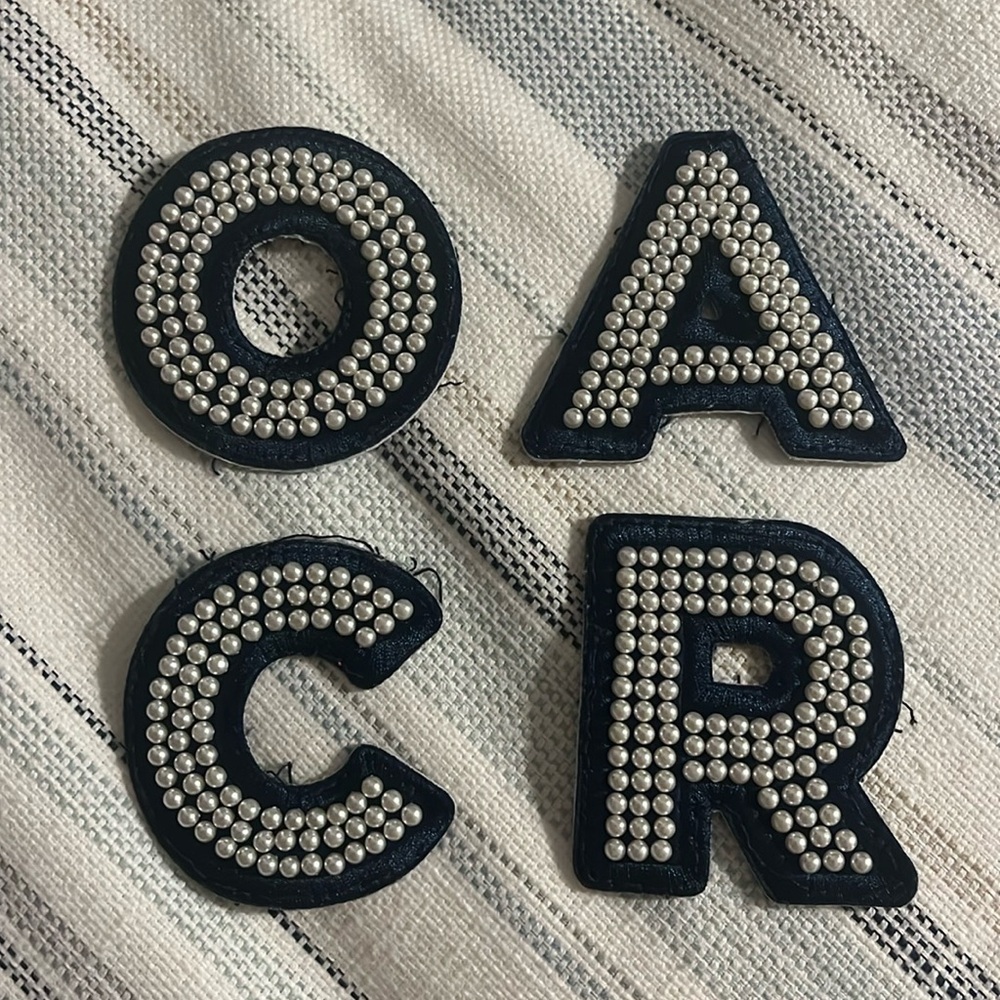 Stoney Clover Lane Sapphire Pearl Letters